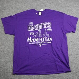 Kansas State Wildcats Shirt Mens 2XL Purple NCAA Football Vote Optimus 2012